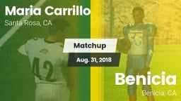 Matchup: Maria Carrillo High vs. Benicia  2018