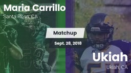 Matchup: Maria Carrillo High vs. Ukiah  2018