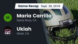 Recap: Maria Carrillo  vs. Ukiah  2018
