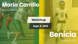 Matchup: Maria Carrillo High vs. Benicia  2019