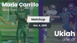 Matchup: Maria Carrillo High vs. Ukiah  2019