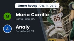 Recap: Maria Carrillo  vs. Analy  2019