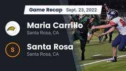 Recap: Maria Carrillo  vs. Santa Rosa  2022