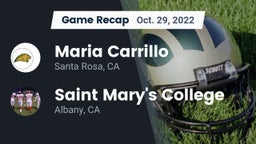 Recap: Maria Carrillo  vs. Saint Mary's College  2022