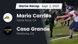 Recap: Maria Carrillo  vs. Casa Grande  2022