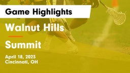 Walnut Hills  vs Summit Game Highlights - April 18, 2023