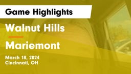 Walnut Hills  vs Mariemont  Game Highlights - March 18, 2024