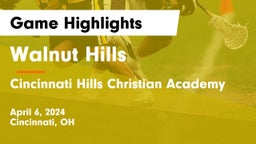 Walnut Hills  vs Cincinnati Hills Christian Academy Game Highlights - April 6, 2024