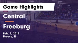 Central  vs Freeburg  Game Highlights - Feb. 8, 2018