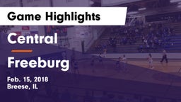 Central  vs Freeburg  Game Highlights - Feb. 15, 2018