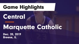 Central  vs Marquette Catholic  Game Highlights - Dec. 20, 2019