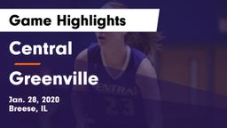 Central  vs Greenville  Game Highlights - Jan. 28, 2020