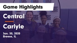 Central  vs Carlyle  Game Highlights - Jan. 30, 2020