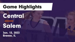 Central  vs Salem  Game Highlights - Jan. 13, 2022