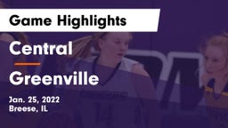 Central  vs Greenville  Game Highlights - Jan. 25, 2022