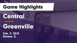 Central  vs Greenville  Game Highlights - Feb. 9, 2018