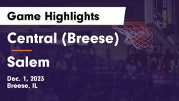 Central  (Breese) vs Salem  Game Highlights - Dec. 1, 2023