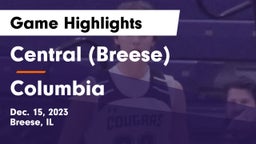 Central  (Breese) vs Columbia  Game Highlights - Dec. 15, 2023