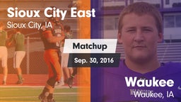 Matchup: Sioux City East vs. Waukee  2016