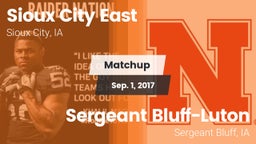 Matchup: Sioux City East vs. Sergeant Bluff-Luton  2017