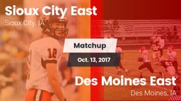Matchup: Sioux City East vs. Des Moines East  2017