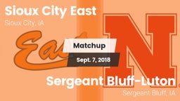 Matchup: Sioux City East vs. Sergeant Bluff-Luton  2018
