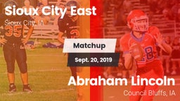 Matchup: Sioux City East vs. Abraham Lincoln  2019