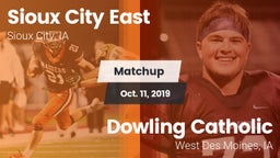 Matchup: Sioux City East vs. Dowling Catholic  2019