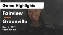 Fairview  vs Greenville  Game Highlights - Dec. 6, 2019