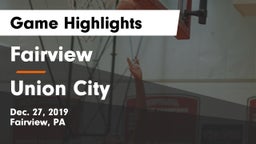 Fairview  vs Union City  Game Highlights - Dec. 27, 2019