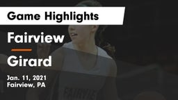 Fairview  vs Girard  Game Highlights - Jan. 11, 2021