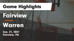 Fairview  vs Warren  Game Highlights - Jan. 21, 2021
