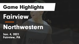 Fairview  vs Northwestern  Game Highlights - Jan. 4, 2021