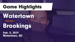 Watertown  vs Brookings  Game Highlights - Feb. 5, 2019