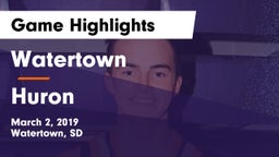 Watertown  vs Huron  Game Highlights - March 2, 2019
