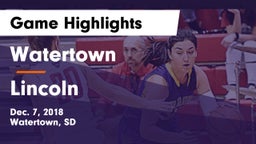 Watertown  vs Lincoln  Game Highlights - Dec. 7, 2018