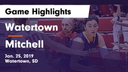 Watertown  vs Mitchell  Game Highlights - Jan. 25, 2019