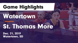 Watertown  vs St. Thomas More  Game Highlights - Dec. 21, 2019