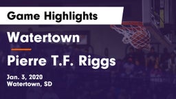 Watertown  vs Pierre T.F. Riggs  Game Highlights - Jan. 3, 2020