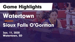Watertown  vs Sioux Falls O'Gorman  Game Highlights - Jan. 11, 2020