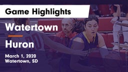 Watertown  vs Huron  Game Highlights - March 1, 2020