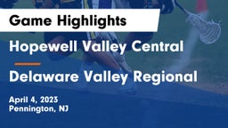 Hopewell Valley Central  vs Delaware Valley Regional  Game Highlights - April 4, 2023