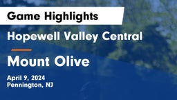 Hopewell Valley Central  vs Mount Olive  Game Highlights - April 9, 2024