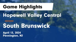 Hopewell Valley Central  vs South Brunswick  Game Highlights - April 13, 2024