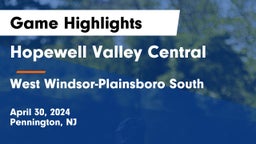 Hopewell Valley Central  vs West Windsor-Plainsboro South  Game Highlights - April 30, 2024