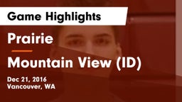 Prairie  vs Mountain View (ID) Game Highlights - Dec 21, 2016
