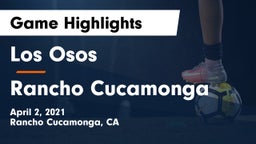 Los Osos  vs Rancho Cucamonga Game Highlights - April 2, 2021