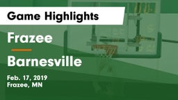 Frazee  vs Barnesville  Game Highlights - Feb. 17, 2019