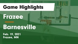 Frazee  vs Barnesville  Game Highlights - Feb. 19, 2021
