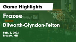 Frazee  vs Dilworth-Glyndon-Felton  Game Highlights - Feb. 5, 2022